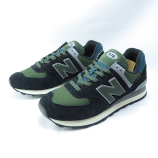 New Balance 574 休閒鞋 U574KBG 男款 復古 麂皮 黑灰綠 大尺碼【iSport愛運動】