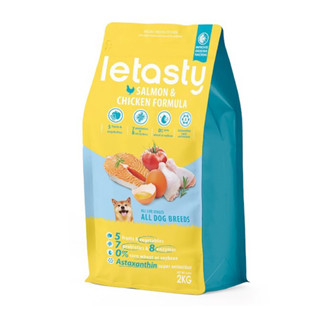 【鮮樂嚐 狗飼料 成幼犬 雞&三種魚 2kg (高適口性配方) letasty】益生菌 狗糧 臺灣製 犬糧