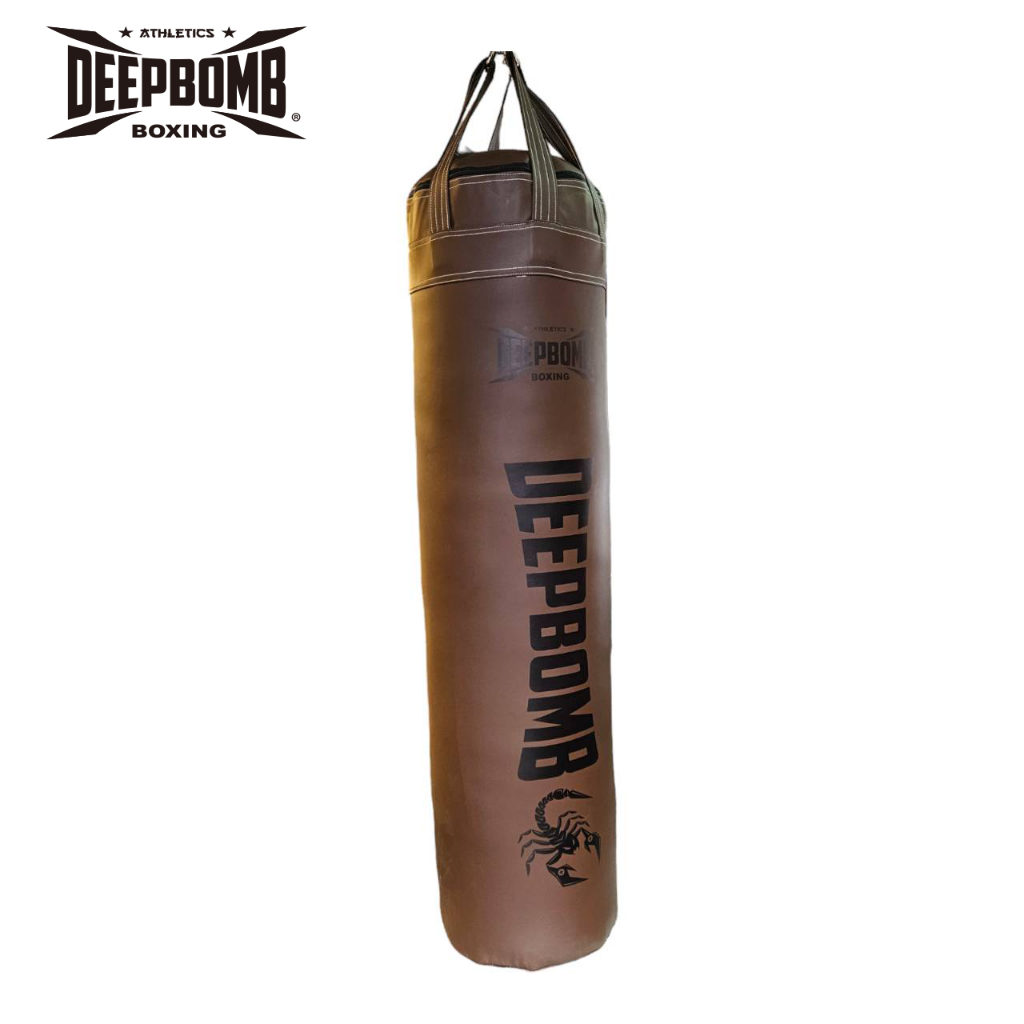 [古川小夫] DEEPBOMB 沙包 拳擊 頂級專業沙包 泰拳沙包 沙袋 健身房 175cm-85kg 咖啡色 台灣製造