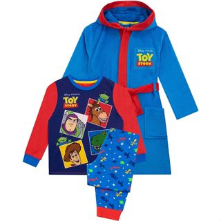 預購❤️正貨❤️英國 迪士尼Toy Story 玩具總動員巴斯光年湖底兒童睡衣睡袍套裝男童 長袖長褲睡衣
