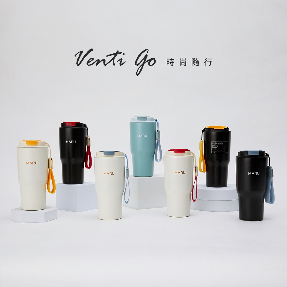 maru 丸山製研 venti go 鈦瓷保溫杯 全密封 600ml / 304不鏽鋼  彈蓋 冰壩杯 環保杯