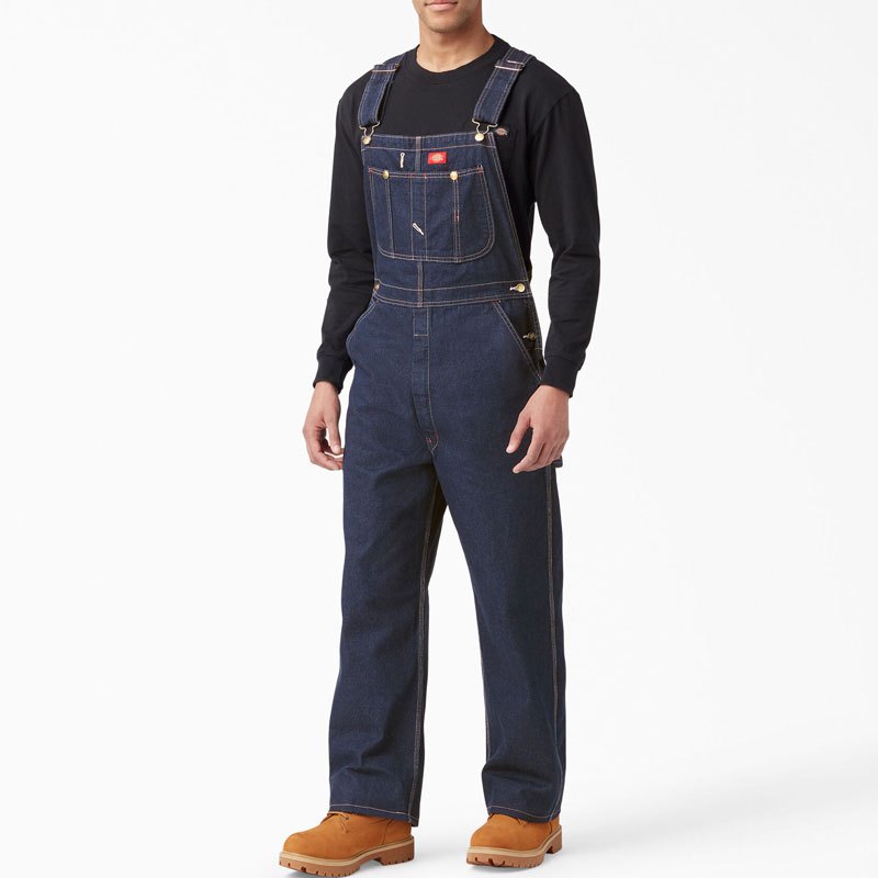 【DICKIES】DB100 Duck Bib Overall 厚織帆布 吊帶褲 (RNB 牛仔藍) 化學原宿