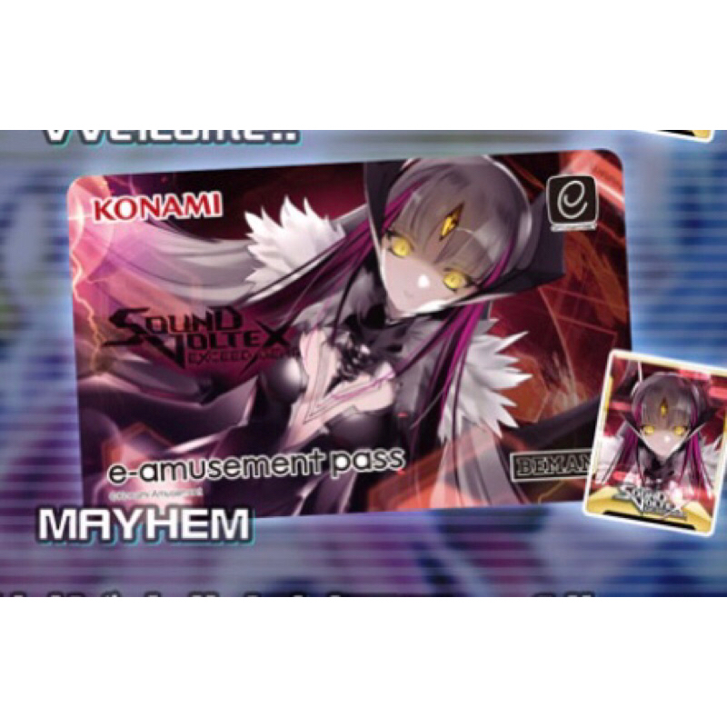 SDVX e-amusement pass MAYHEM KONAMI 三社卡