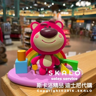 SKALO-玩具總動員 熊抱哥搖頭娃娃 草莓熊 100%上海迪士尼 玩具擺飾公仔 有防偽標籤 Disney 代購