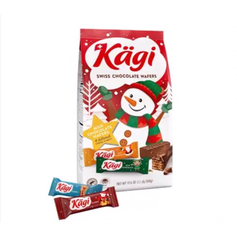 💦好市多代購商品💦 Kagi 瑞士巧克力威化餅聖誕版 500公克