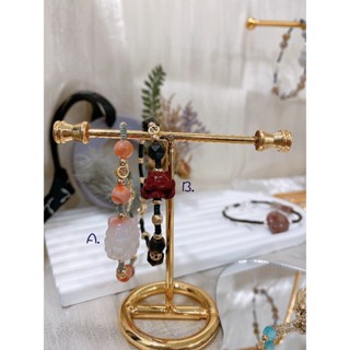 [ Half Face ] 天然石 水晶 礦石 手工創作飾品 天然硃砂狐狸&金曜石/緋紅瑪瑙狐狸設計款手鍊 手環