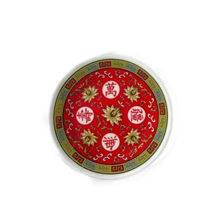 【祥鶴佛具】萬壽平瓷盤 水果盤 神明用品 佛具