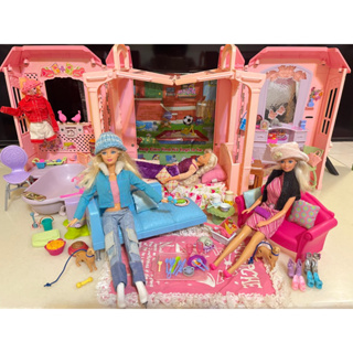 Mattel Barbie 芭比娃娃 娃娃屋 芭比娃娃屋組 二手收藏