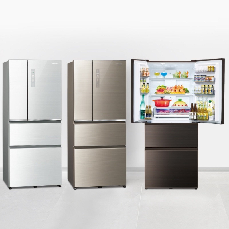 國際牌 Panansonic NR-D611XGS三色可選 少量現貨 玻璃台製四門冰箱