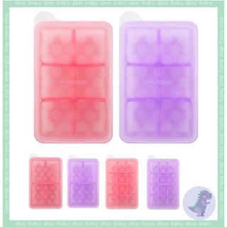 【dear baby】韓國sillymann 100%鉑金矽膠副食品分裝盒(4格/6格/12格)(粉色/紫色)