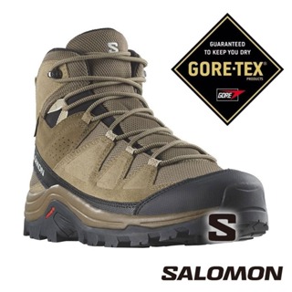 【SALOMON 法國】男QUEST ROVE GTX高筒登山鞋『袋鼠褐/藻棕/黑』471814