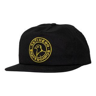 Antihero Basic Pigeon Round - Black/Gold 帽子
