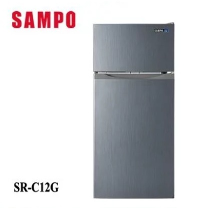 ✿聊聊最便宜✿全台配裝✿全新未拆箱 SR-C12G【SAMPO聲寶】118L 1級效能 雙門電冰箱