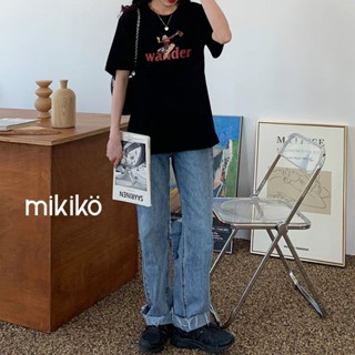 現貨｜印花女郎 短袖上衣 長版上衣【M7857】t-shirt 短版上衣 印花t恤 工裝 Y2K 短袖上衣