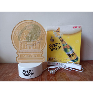 麒麟啤酒Bar 歡樂小夜燈 雪花USB LED檯燈 Kirin 湊免運 滿額折 居酒屋床頭燈煙火日本節慶餵奶燈玄關燈城堡