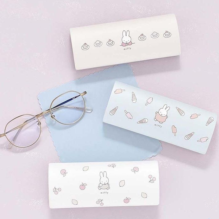 日本代購 現貨  米飛兔眼鏡盒 Miffy 美味系列 米菲兔 眼鏡盒 眼鏡收納盒