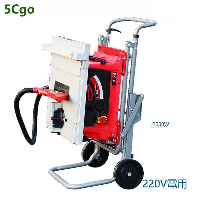 5Cgo【批發】小型切割機多功能家用電動工具木板開料機無塵折疊木工台鋸220V含稅代購t619140224212