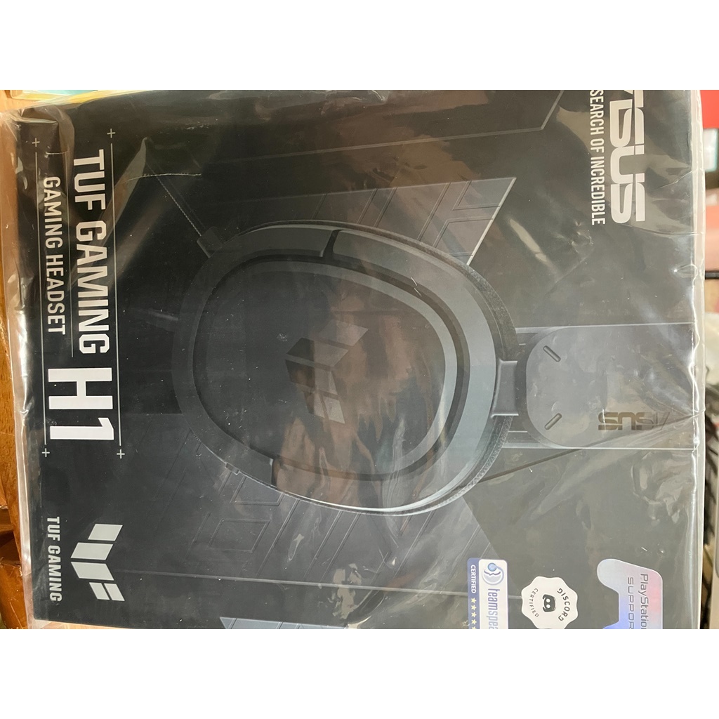 華碩 TUF Gaming H1 電競耳機 麥克風黑色 全新商品 PS5可用 XBOX可用 SWITCH可用
