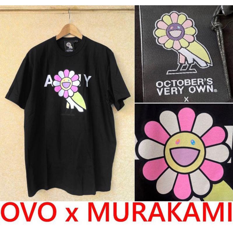 OVO x MURAKAM 村上隆 小花 貓頭鷹 聯名 短袖 t恤