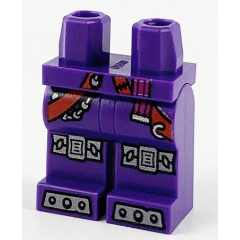 &lt;樂高人偶小舖&gt;正版LEGO 特殊32 腳 悟空小俠 珍珠深灰盔甲 深紫色 6296316