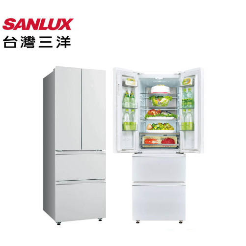 SANLUX 台灣三洋 312公升 台灣製 對開四門 一級變頻冰箱 SR-V320DF