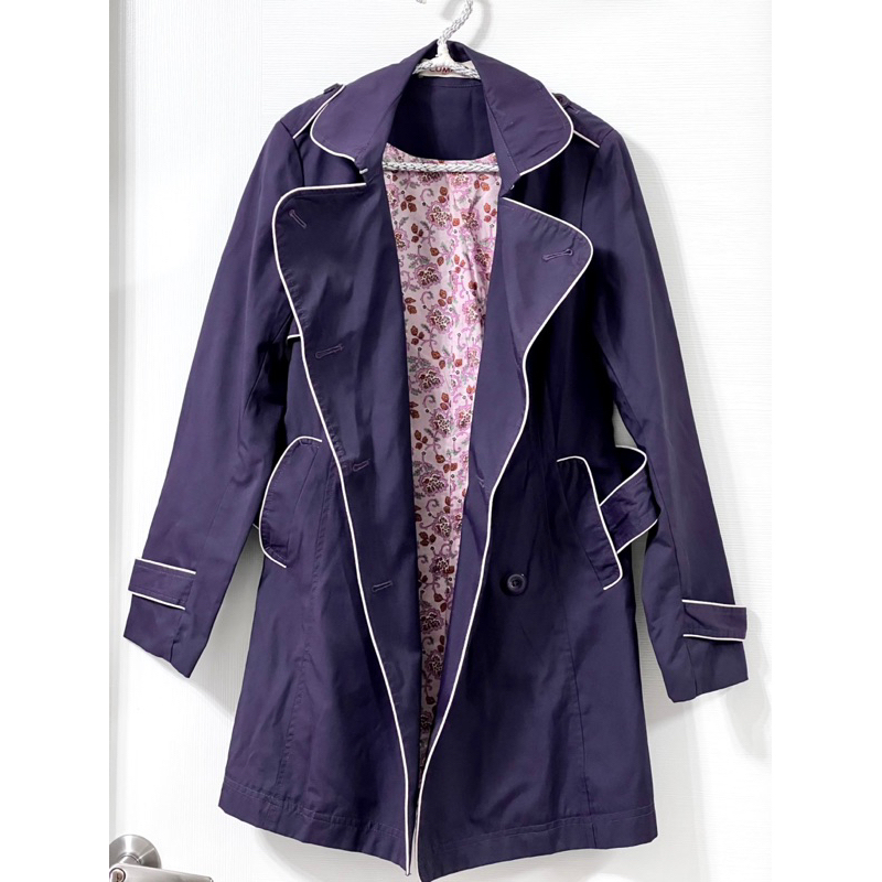 CUMAR (ITALY)紫色風衣外套