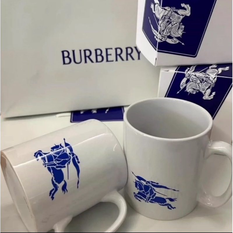 韓國burberry聖水快閃展覽活動限定馬克杯  杯子盒裝未拆封  巴寶莉 BURBERRY