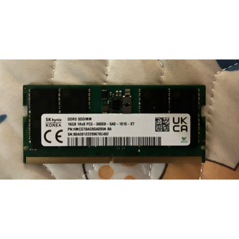 Hynix DDR5-5600 16G SODIMM NB用記憶體