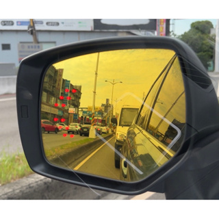 Subaru黃鏡片 LED防眩光後視鏡