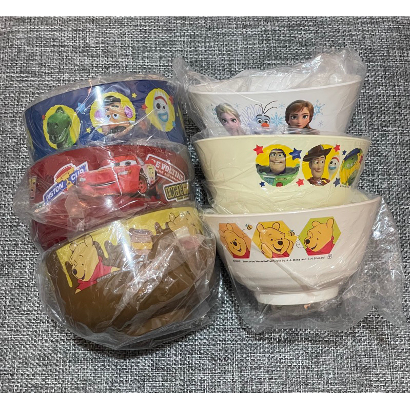 ［現貨］日本 兒童卡通碗 湯碗 飯碗 冰雪奇緣 玩具總動員 維尼 汽車總動員 日本製