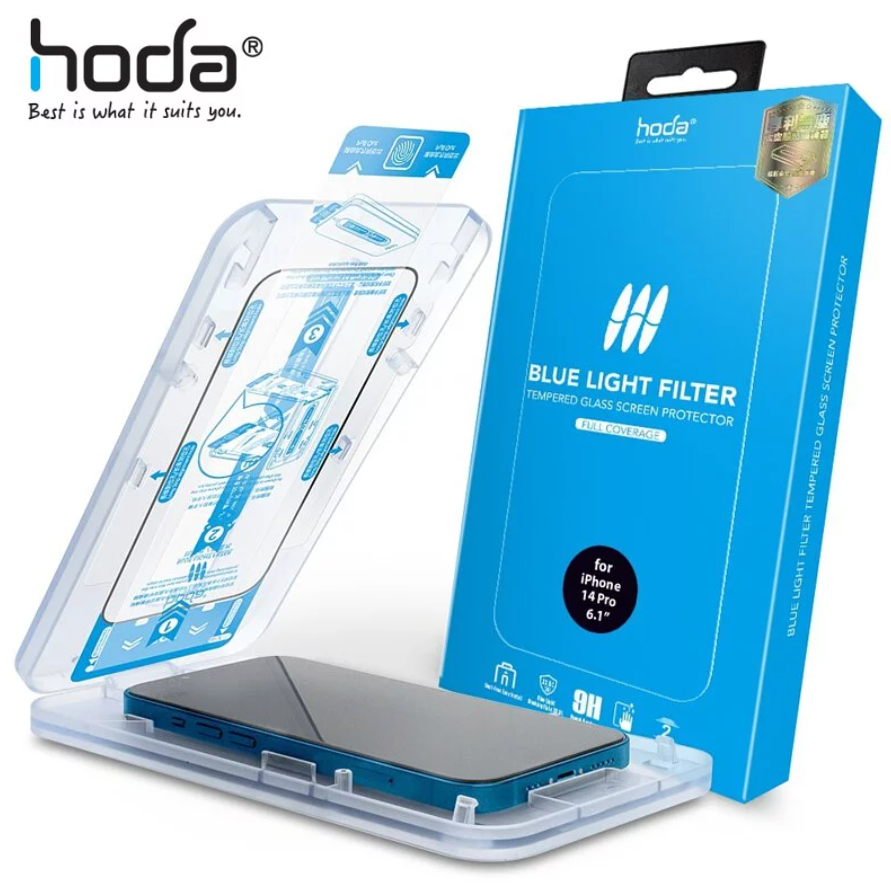 HODA iPhone 15 14 13 12 11Pro Max Mini 手遊專用抗藍光(亮面/霧面)滿版玻璃保護貼