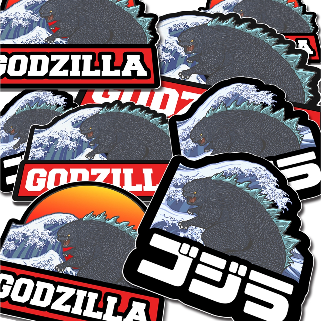 哥吉拉 Godzilla ゴジラ PVCQ版耐磨防水貼紙 厚磅 超耐磨貼紙 防刮 防水貼紙 行李貼紙