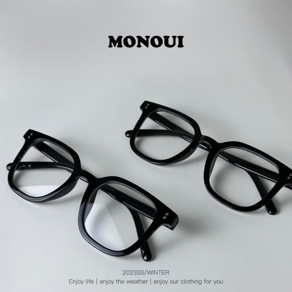 【MONOUI】 買一送一🇰🇷 韓國 素顏眼鏡 黑框眼鏡 無度數眼鏡 眼鏡框 圓框眼鏡 網紅眼鏡 眼鏡 畢旅穿搭 素顏