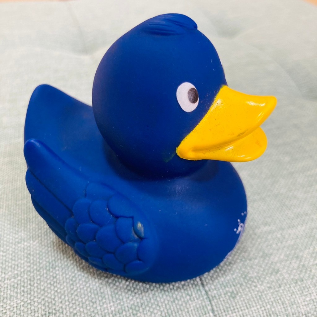 【瞳嗇系-二手/兒童玩具】德國天鵝堡 洗澡玩具 嬰兒洗澡 藍色小鴨