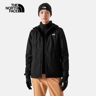 The North Face 女防水透氣保暖連帽三合一外套-黑-NF0A88RXJK3