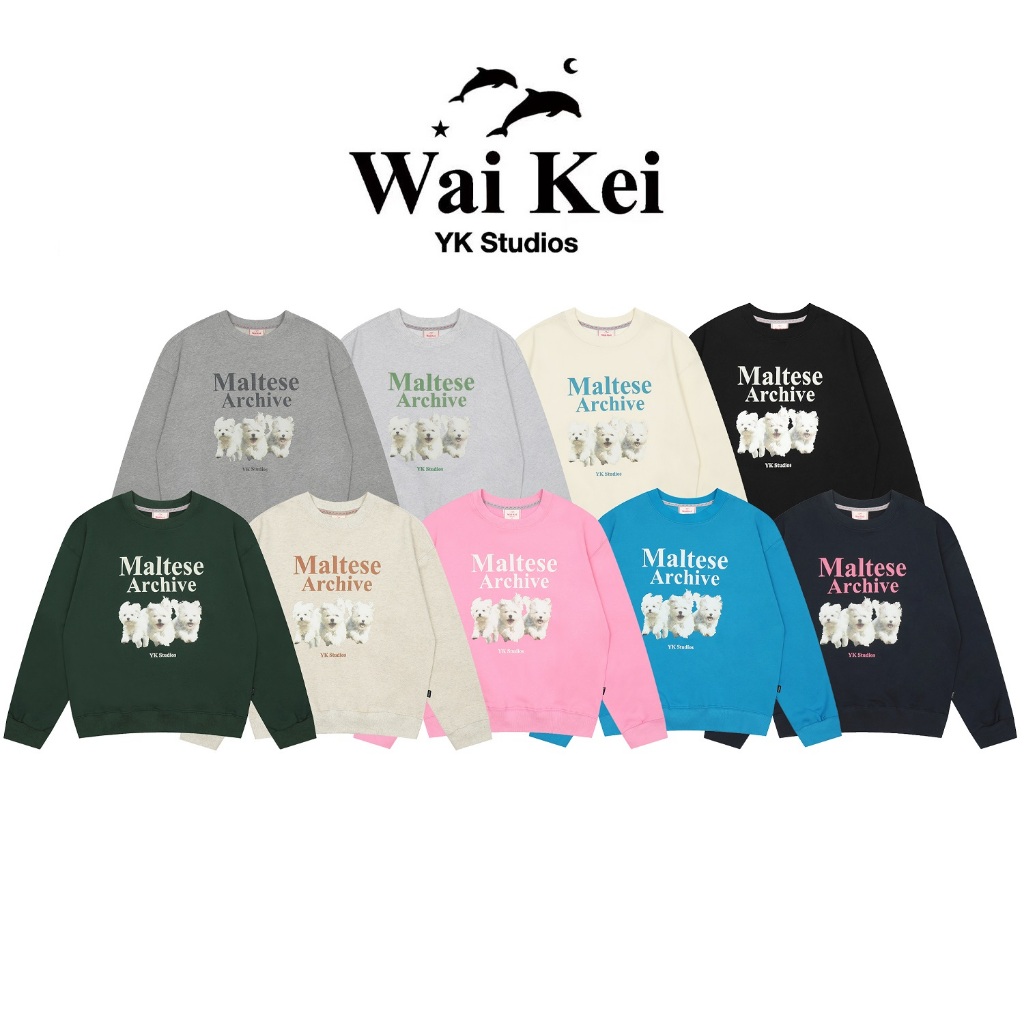 韓國 Waikei YK Studios Maltese Archive馬爾基斯 大學T
