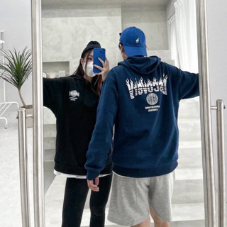【20ss select】韓國 火焰地球挺版帽T 男生帽T 女生帽T 冬天長袖 保暖 冬天 上衣 長T 刷毛帽T 情侶衣