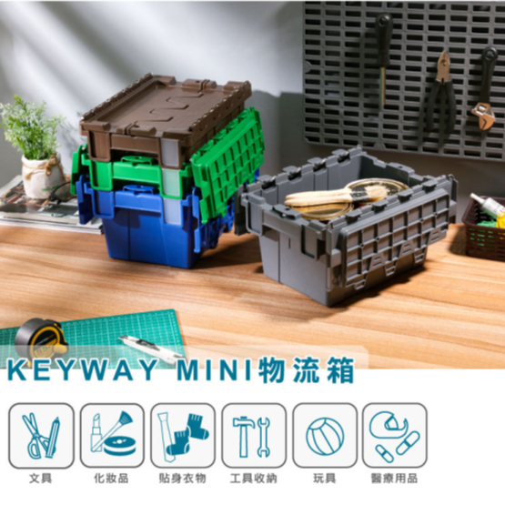 【聯府 KEYWAY】 MINI物流箱6L 衣物收納 置物箱 工具箱 玩具收納箱 儲物箱