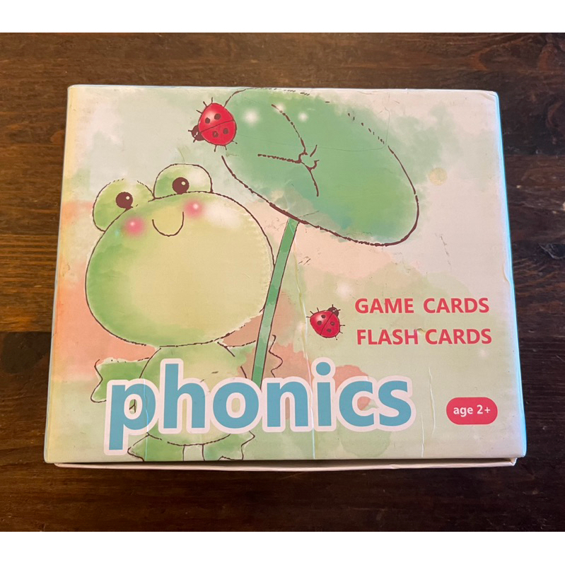 二手 KIDsREAD 自然發音遊戲字卡 Phonics Cards (閃卡+遊戲卡)