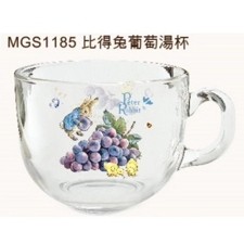 比得兔葡萄玻璃湯杯PETER RABBIT彼得兔玻璃杯湯杯馬克杯沙拉杯水杯正版授權【玫瑰物語-生活藝術專賣店】