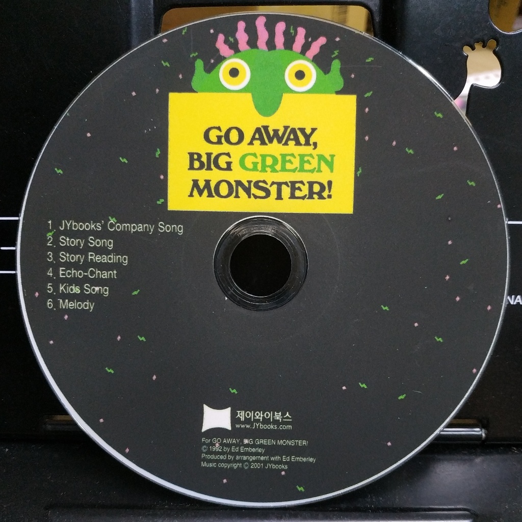(二手 CD) Go Away Big Green Monster! 單CD 無書 (韓國JY Books版) (廖彩杏