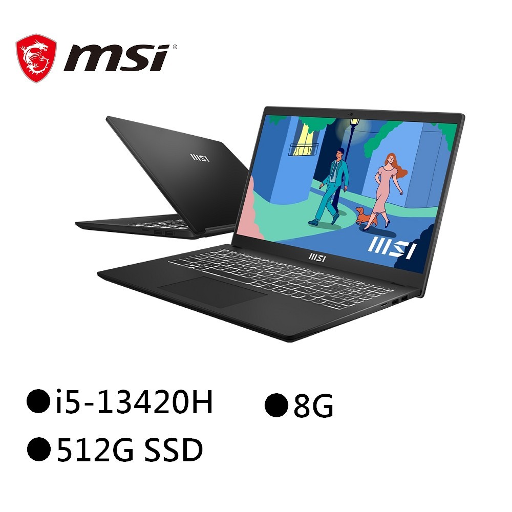 MSI 微星 Modern 15 H B13M-012TW 15吋效能筆電 (i5-13420H/8G/512GSSD)