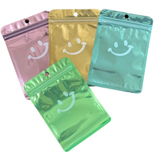 卡通笑臉自封袋 透明鍍鋁包装袋 防氧化飾品密封袋包装 包裝控