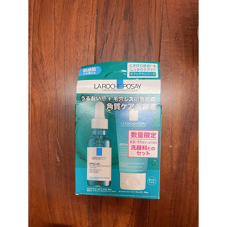 ［日本代購］全新理膚寶水 LA ROCHE POSAY 極效三重酸煥膚精華 30ml+ 青春潔膚凝膠洗面乳50ml組合