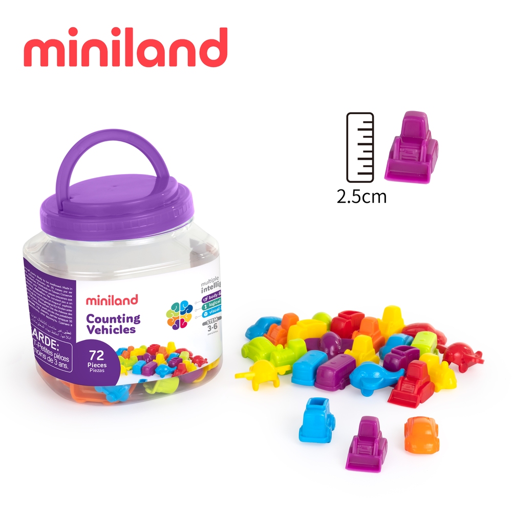 【西班牙miniland】形數色72入邏輯學習組 西班牙原裝進口 兒童玩具 玩具 益智玩具 親子