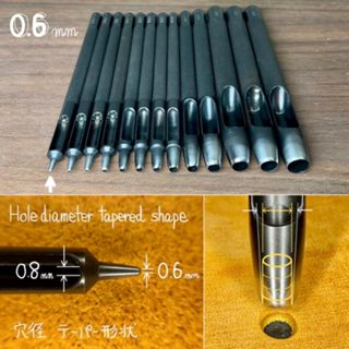 【日本 OKA factory 岡製作所】 圓衝 圓沖 黑沖 黑衝 圓斬 打孔工具 皮革工具