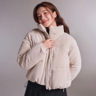 KeCom韓國SPAO 燈芯絨羽絨 短板保暖外套（現貨）