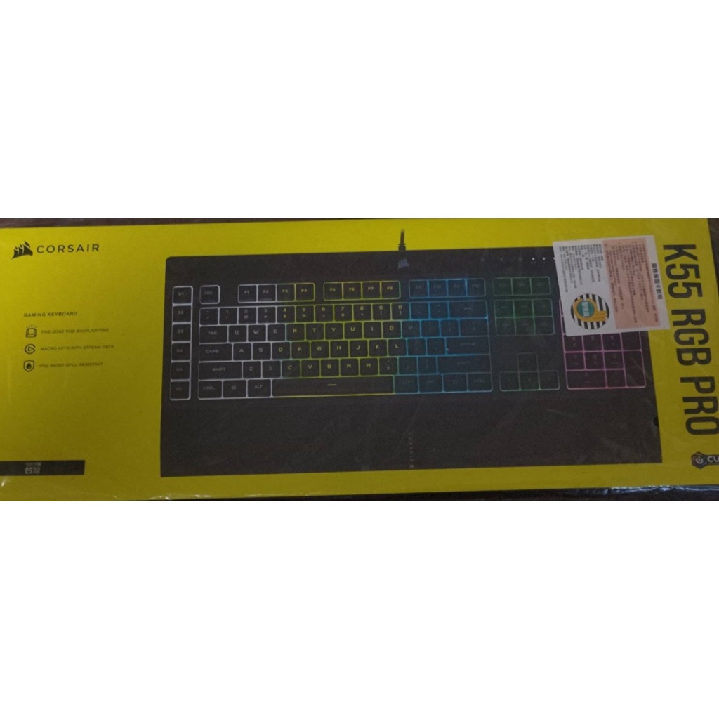 海盜船 CORSAIR K55 RGB PRO 薄膜式 電競鍵盤