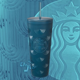 Starbucks 臺灣星巴克 2023 星夜海洋 TOGO冷水杯 24oz 隨行杯 波浪杯 刺刺杯