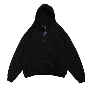 Centralpark.4pm Wide Sweat Hoodie - Black